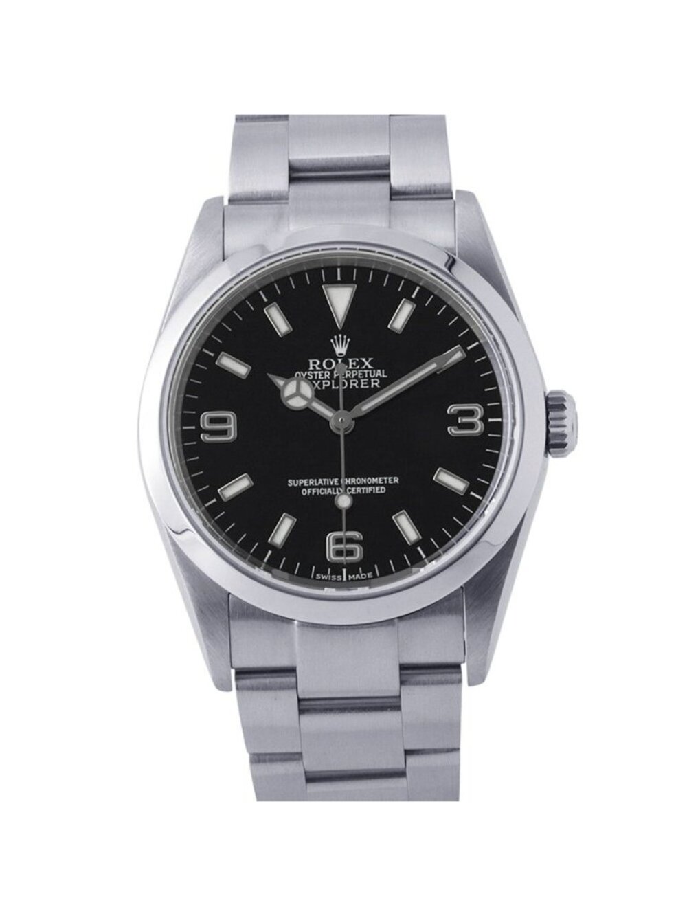 Rolex Explorer Watch Black Dial